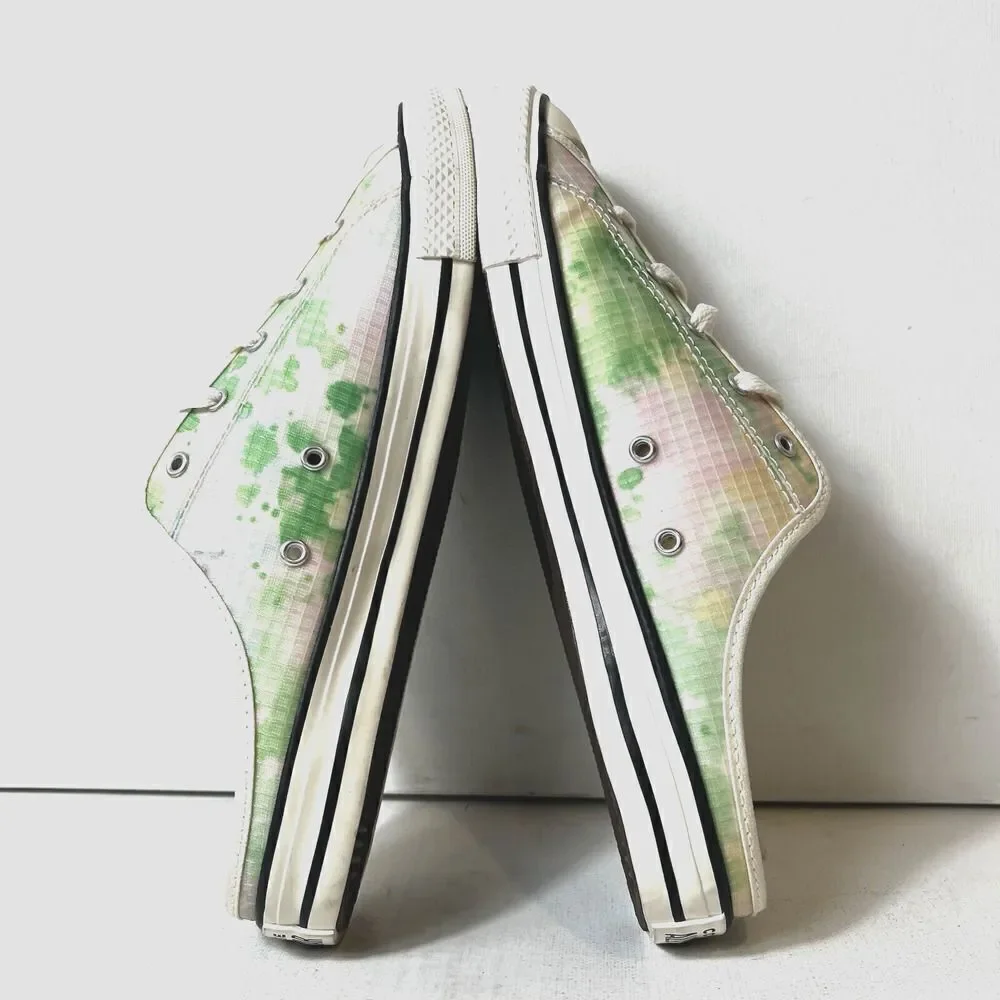 Converse All Star Multicolor Mule Shoes Womens Sz 6 Slip On Flats Comfort Casual